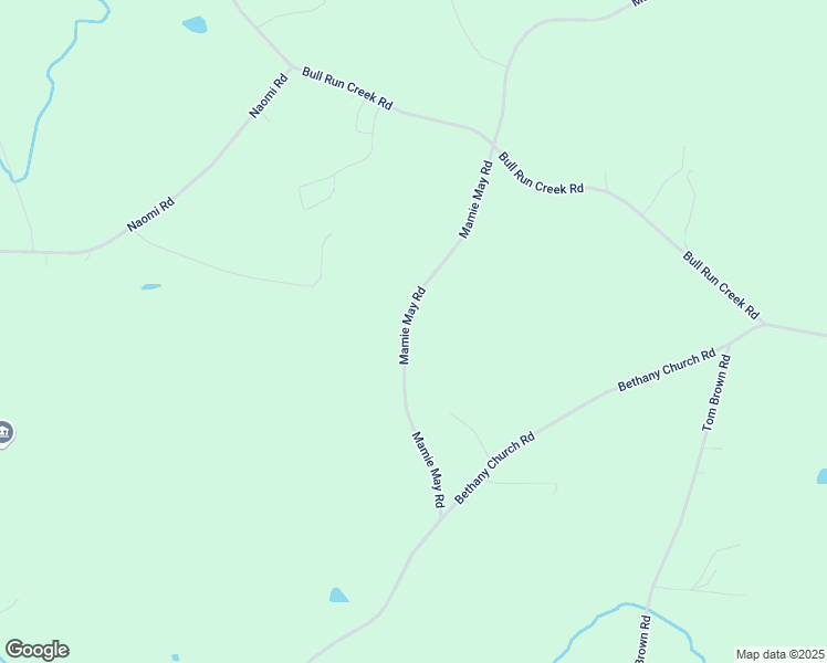 map of restaurants, bars, coffee shops, grocery stores, and more near 1718 Mamie May Road in Franklinville