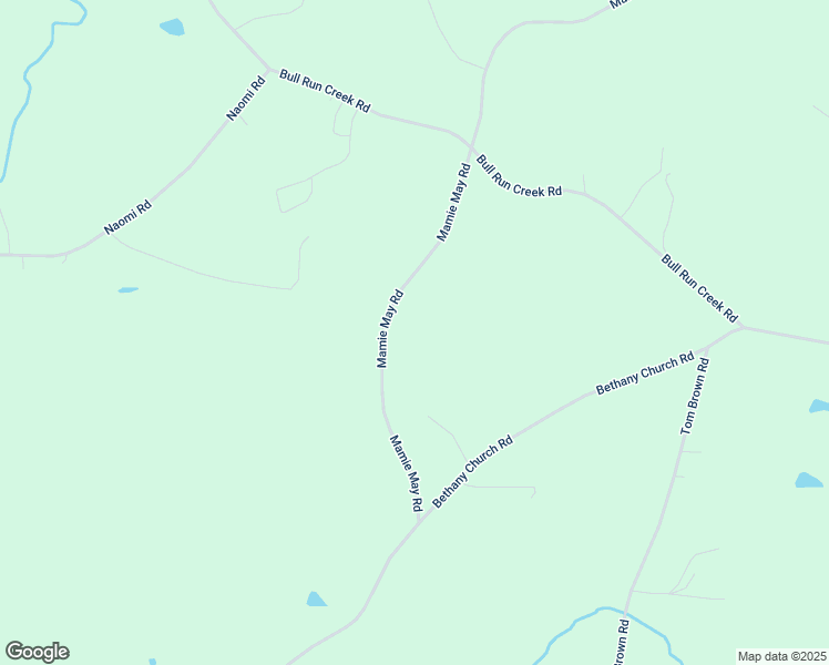 map of restaurants, bars, coffee shops, grocery stores, and more near 1718 Mamie May Road in Franklinville