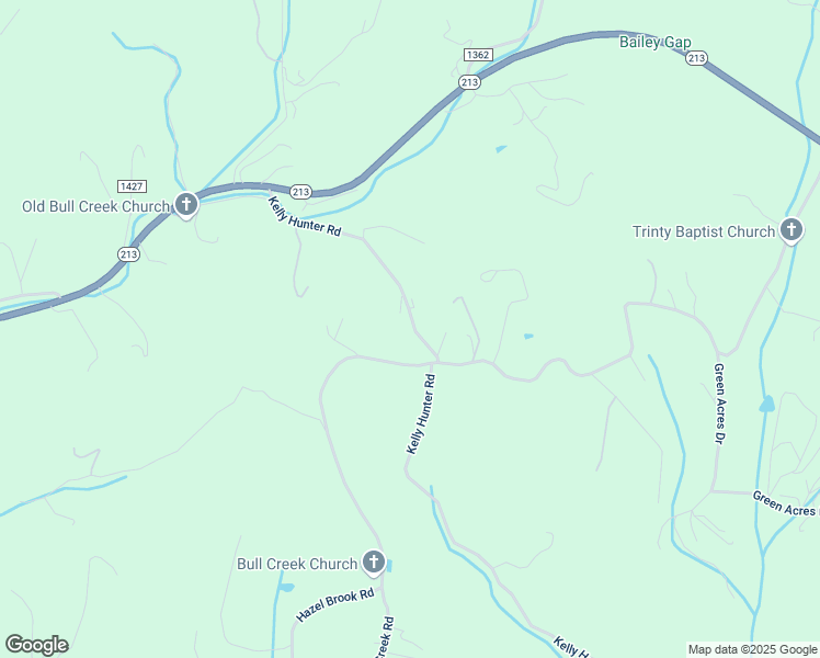 map of restaurants, bars, coffee shops, grocery stores, and more near 488 Kelly Hunter Road in Marshall