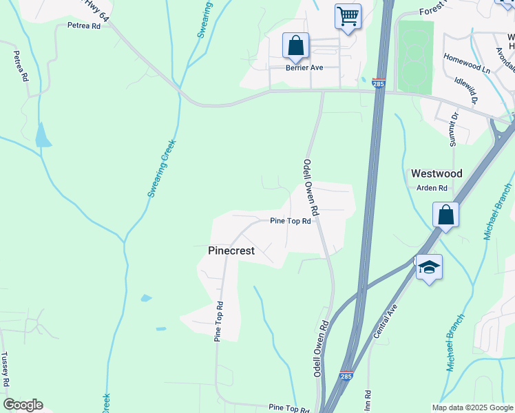 map of restaurants, bars, coffee shops, grocery stores, and more near 120 Travis Lane in Lexington