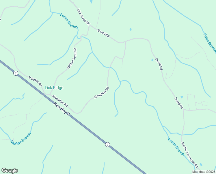 map of restaurants, bars, coffee shops, grocery stores, and more near 6568-6614 Slaughter Rd in Maury