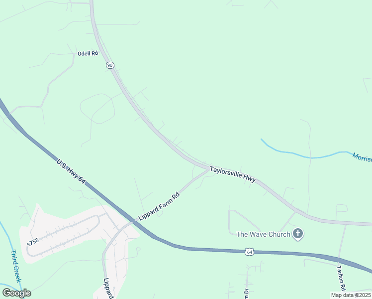 map of restaurants, bars, coffee shops, grocery stores, and more near 4274 Taylorsville Highway in Statesville