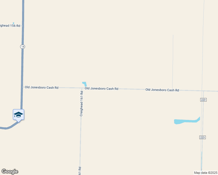 map of restaurants, bars, coffee shops, grocery stores, and more near Old Jonesboro Cash Road in Jonesboro