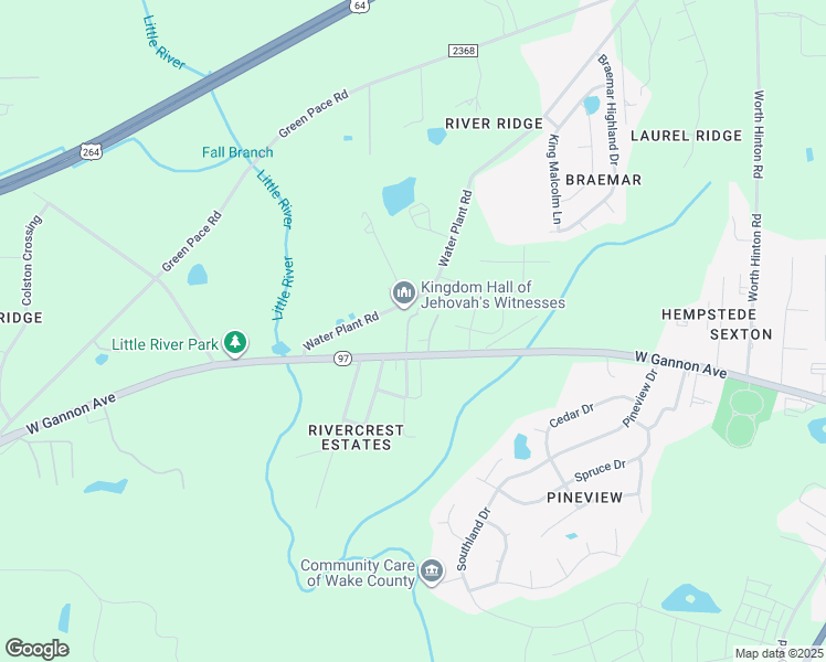 map of restaurants, bars, coffee shops, grocery stores, and more near 800 Sonnie Clay Road in Zebulon