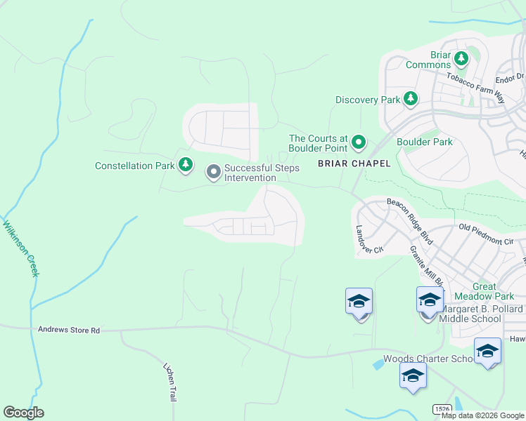 map of restaurants, bars, coffee shops, grocery stores, and more near 100 Chapel Lawn Avenue in Chapel Hill