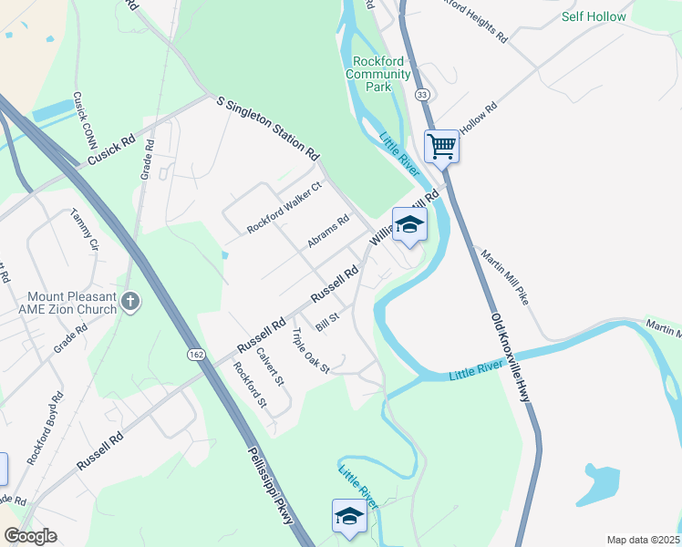 map of restaurants, bars, coffee shops, grocery stores, and more near 231 Rockford Cedar Street in Rockford