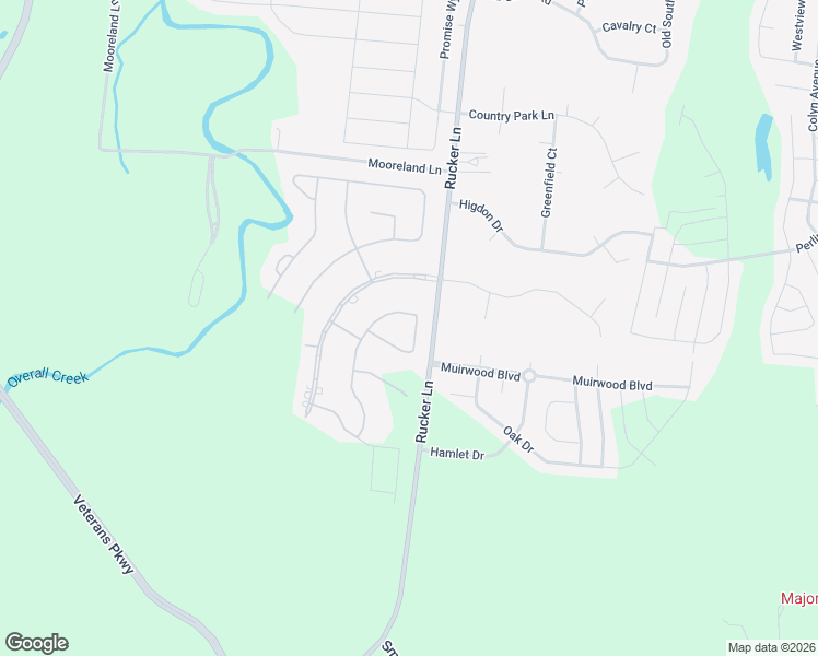 map of restaurants, bars, coffee shops, grocery stores, and more near 2018 Watercolor Lane in Murfreesboro