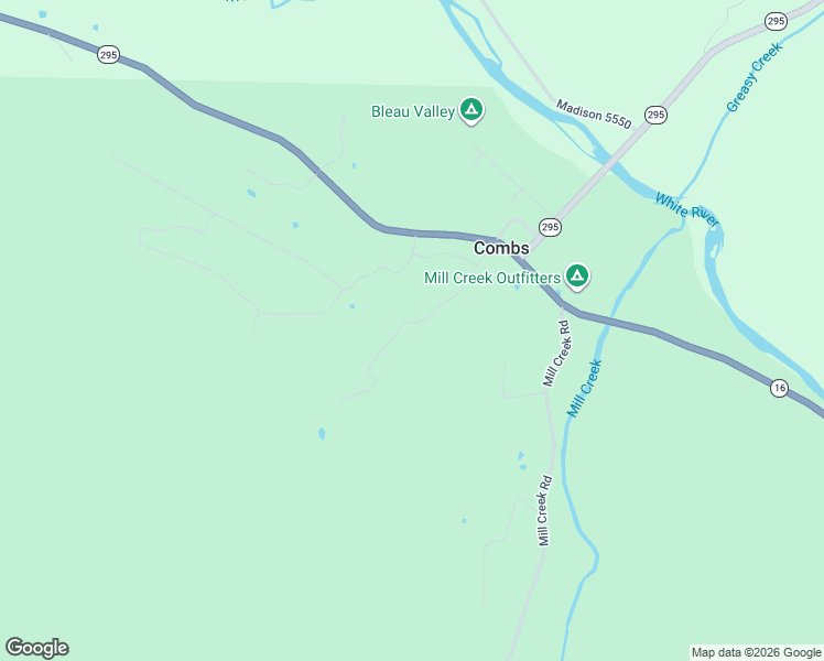 map of restaurants, bars, coffee shops, grocery stores, and more near 356 Madison 4281 in Elkins