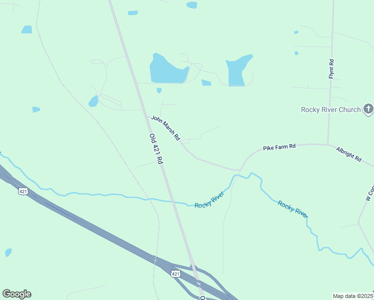 map of restaurants, bars, coffee shops, grocery stores, and more near John Marsh Road in Liberty