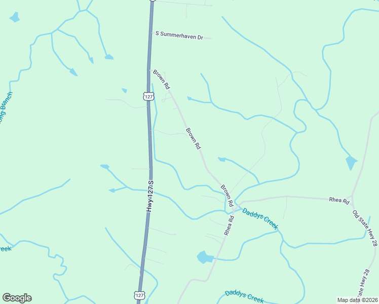 map of restaurants, bars, coffee shops, grocery stores, and more near 464 Brown Road in Crossville