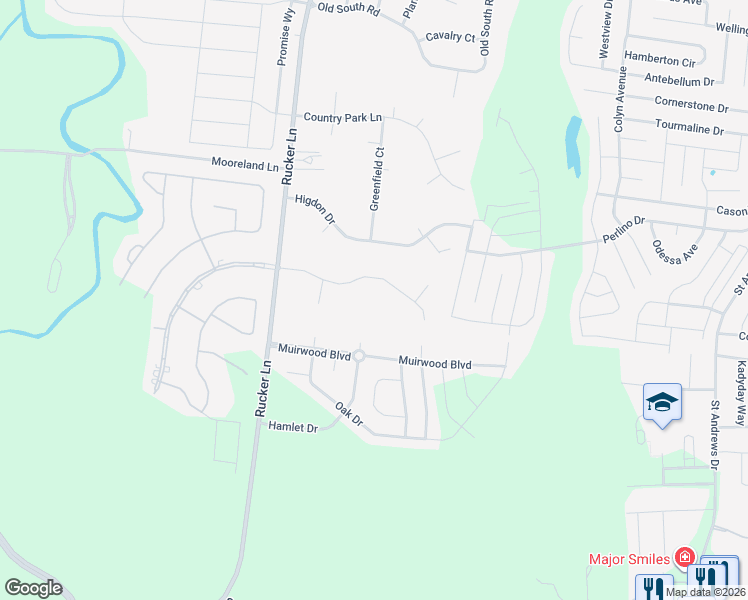 map of restaurants, bars, coffee shops, grocery stores, and more near 4115 Faithway Drive in Murfreesboro