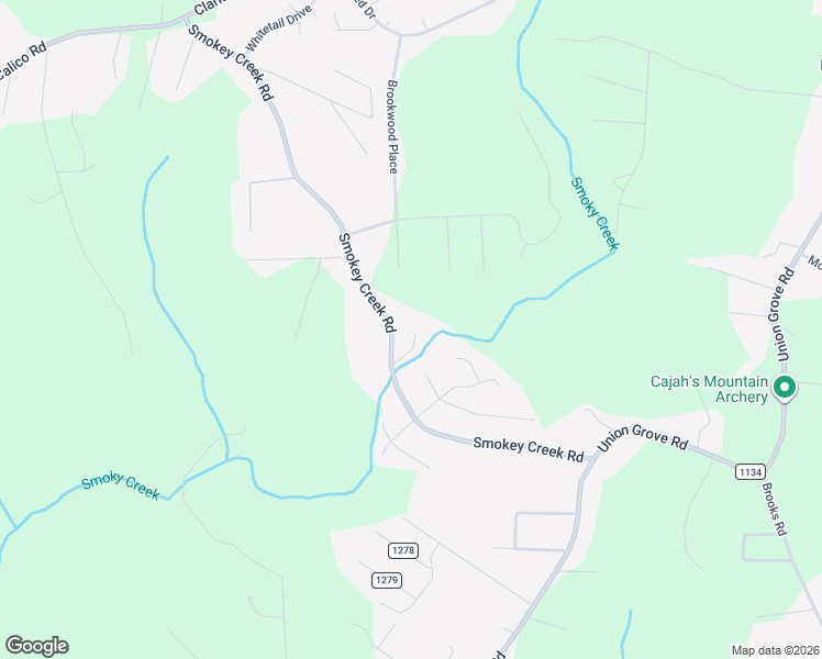 map of restaurants, bars, coffee shops, grocery stores, and more near 4124 Smokey Creek Road in Lenoir