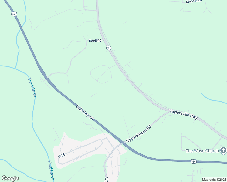 map of restaurants, bars, coffee shops, grocery stores, and more near 177 Wildhurst Lane in Statesville