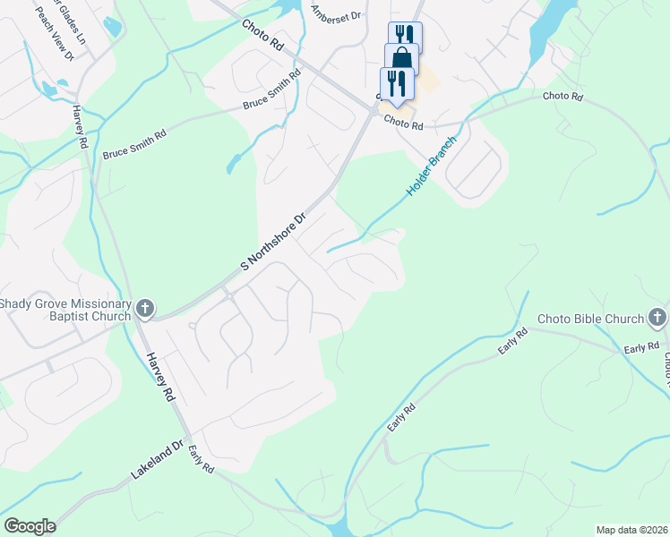map of restaurants, bars, coffee shops, grocery stores, and more near 1907 Wooded Mountain Lane in Knoxville