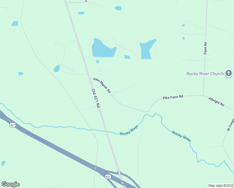 map of restaurants, bars, coffee shops, grocery stores, and more near 7323 John Marsh Road in Liberty