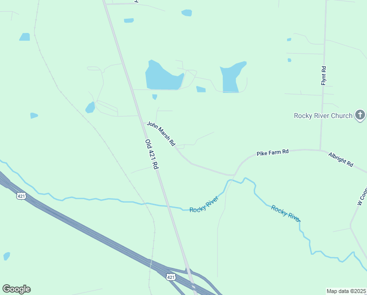 map of restaurants, bars, coffee shops, grocery stores, and more near 7323 John Marsh Road in Liberty