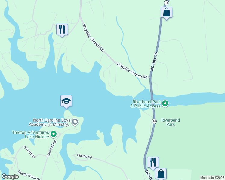map of restaurants, bars, coffee shops, grocery stores, and more near 268 Percy Deal Road in Township of Taylorsville