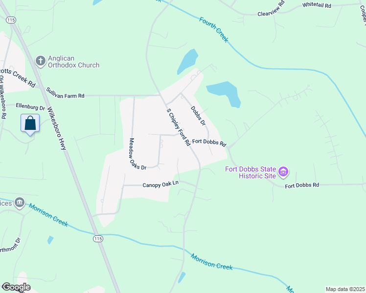 map of restaurants, bars, coffee shops, grocery stores, and more near 2149 South Chipley Ford Road in Statesville