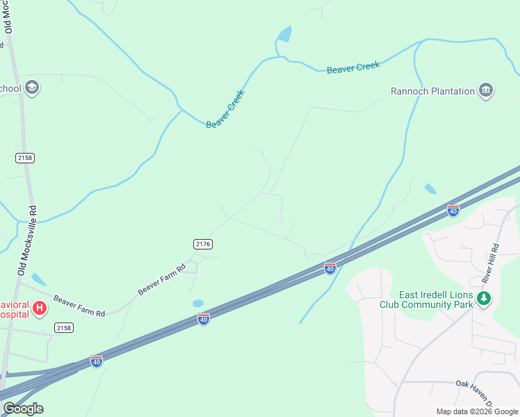 map of restaurants, bars, coffee shops, grocery stores, and more near 353 Beaver Farm Road in Statesville