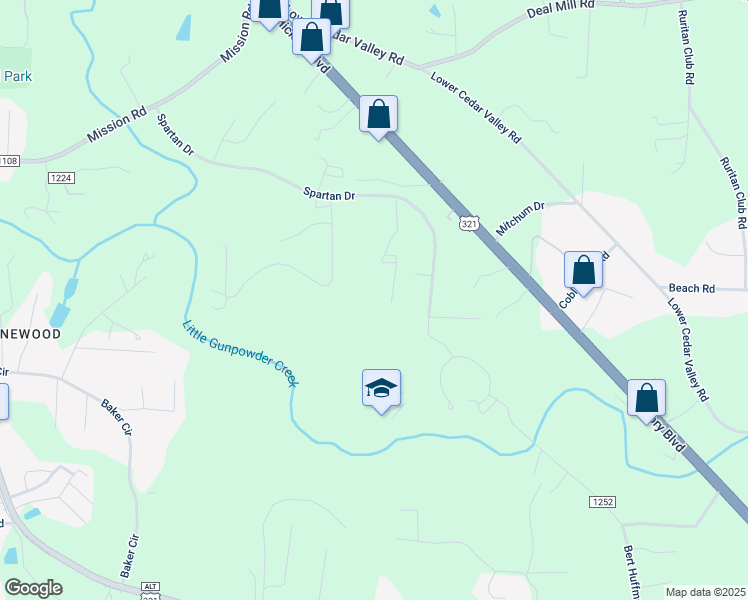 map of restaurants, bars, coffee shops, grocery stores, and more near 3002 Eli Lane in Hudson