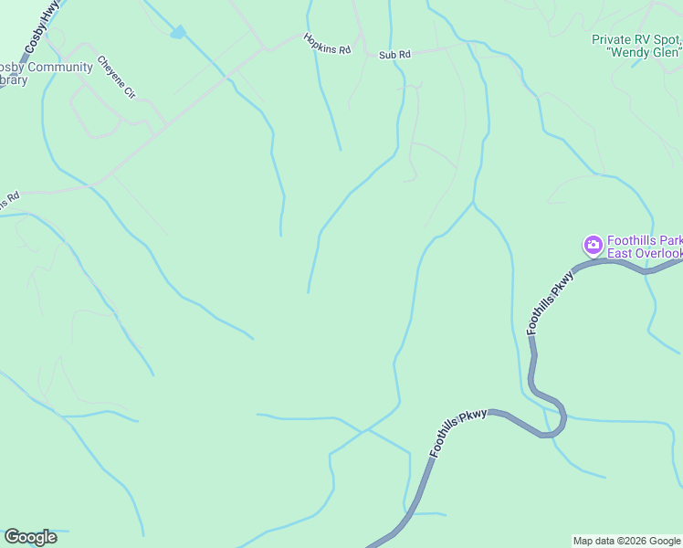 map of restaurants, bars, coffee shops, grocery stores, and more near 3515 Rocky Ridge Road in Cosby