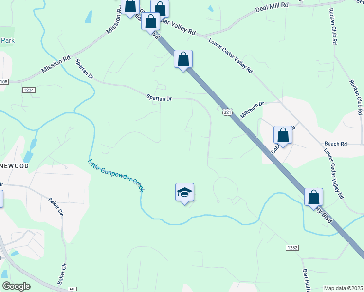 map of restaurants, bars, coffee shops, grocery stores, and more near 3002 Eli Lane in Hudson