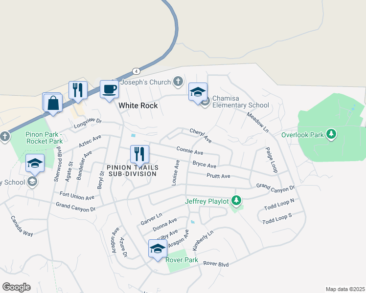 map of restaurants, bars, coffee shops, grocery stores, and more near 378 Connie Avenue in White Rock