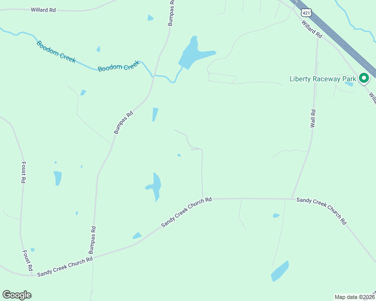 map of restaurants, bars, coffee shops, grocery stores, and more near 6331 Sandy Creek Church Road in Staley