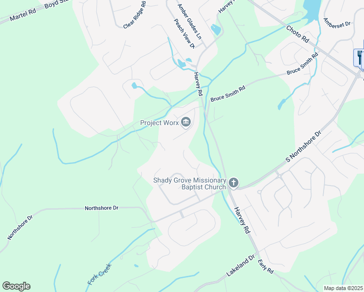 map of restaurants, bars, coffee shops, grocery stores, and more near 1601 Silver Oak Lane in Knoxville