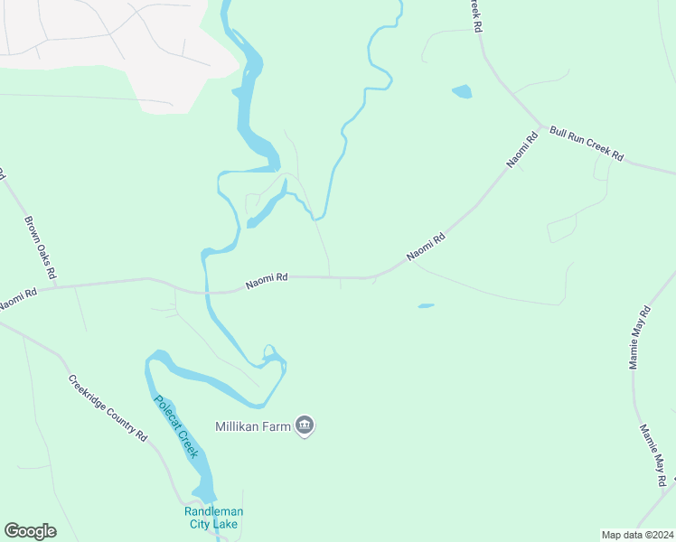 map of restaurants, bars, coffee shops, grocery stores, and more near 2011 Naomi Road in Randleman