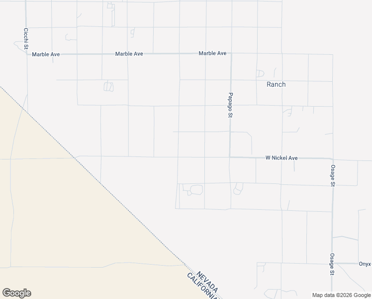 map of restaurants, bars, coffee shops, grocery stores, and more near Peoria Street in Sandy Valley