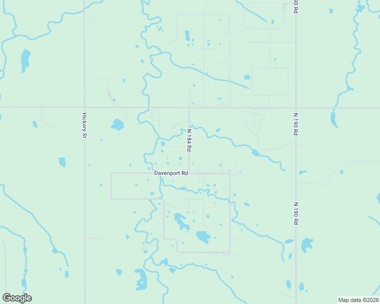 map of restaurants, bars, coffee shops, grocery stores, and more near 2235 North 184 Road in Mounds