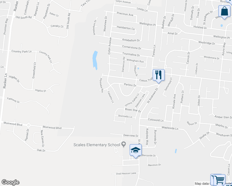 map of restaurants, bars, coffee shops, grocery stores, and more near 1923 Colyn Avenue in Murfreesboro
