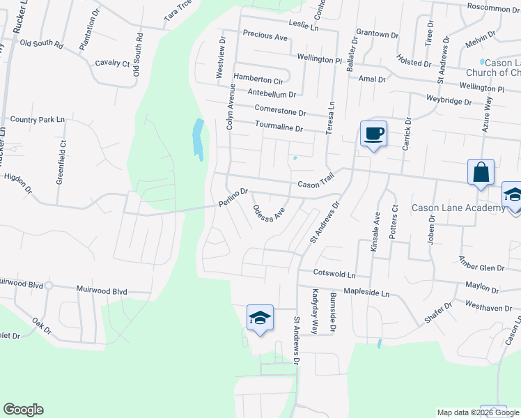 map of restaurants, bars, coffee shops, grocery stores, and more near 3319 Perlino Drive in Murfreesboro