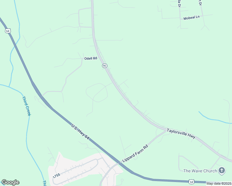 map of restaurants, bars, coffee shops, grocery stores, and more near 4351 Taylorsville Highway in Statesville