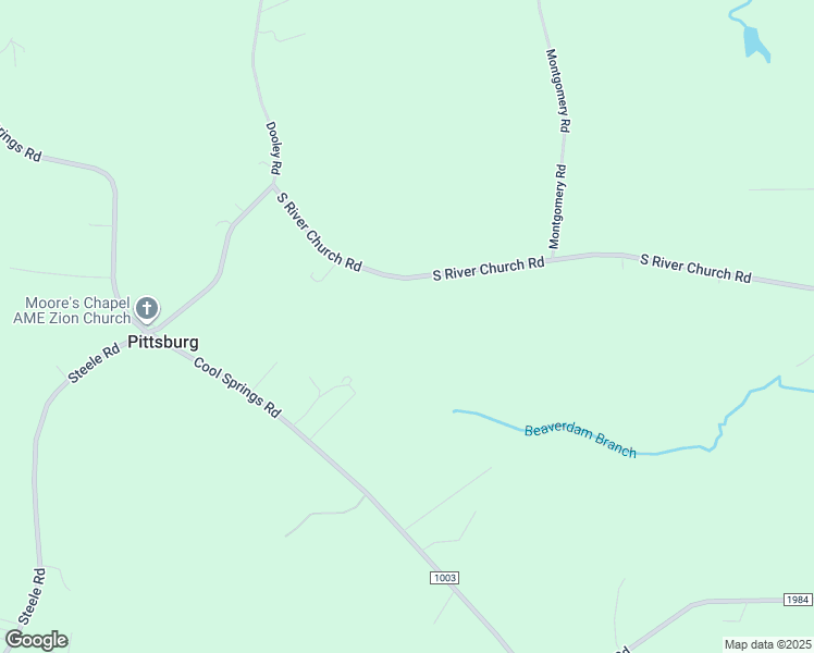 map of restaurants, bars, coffee shops, grocery stores, and more near South River Church Road in Cleveland