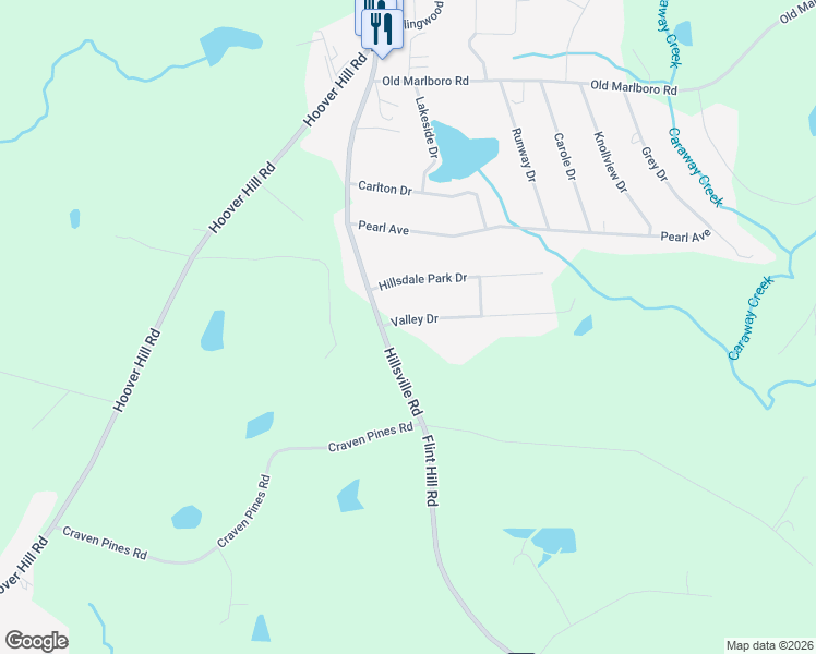map of restaurants, bars, coffee shops, grocery stores, and more near 3993 Valley Drive in Sophia