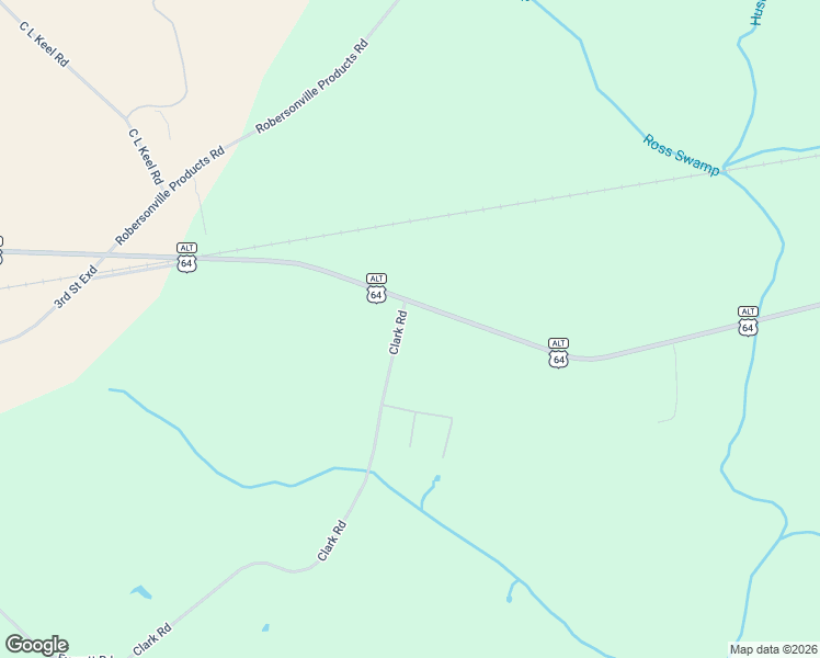 map of restaurants, bars, coffee shops, grocery stores, and more near 2060 Clark Road in Robersonville