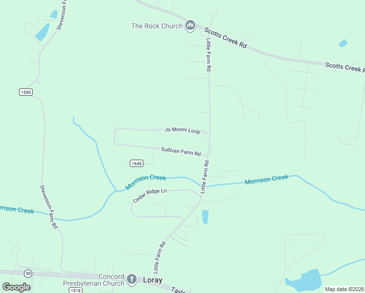 map of restaurants, bars, coffee shops, grocery stores, and more near 132 Sullivan Farm Road in Statesville