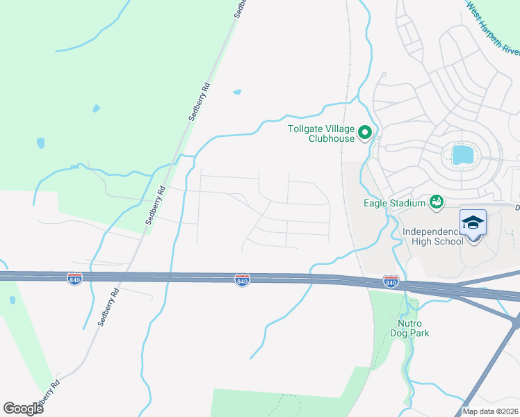 map of restaurants, bars, coffee shops, grocery stores, and more near 1824 Sedberry Road in Franklin