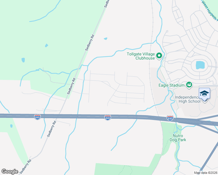 map of restaurants, bars, coffee shops, grocery stores, and more near 1824 Sedberry Road in Franklin