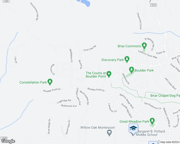 map of restaurants, bars, coffee shops, grocery stores, and more near 275 Whispering Wind Drive in Chapel Hill