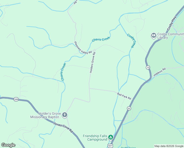 map of restaurants, bars, coffee shops, grocery stores, and more near 3840-3898 Holders Grove Rd in Cosby