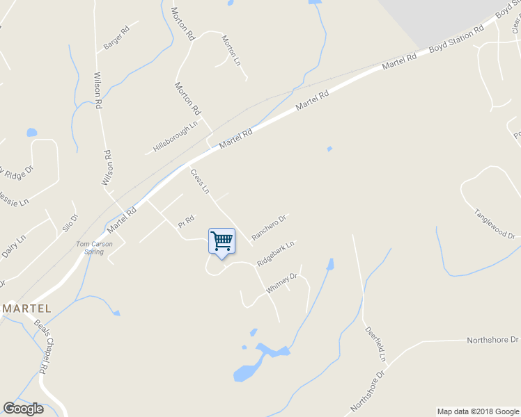 map of restaurants, bars, coffee shops, grocery stores, and more near 1201 Cress Lane in Lenoir City