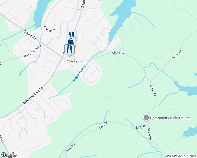 map of restaurants, bars, coffee shops, grocery stores, and more near 1732 Green Parrot Drive in Knox County