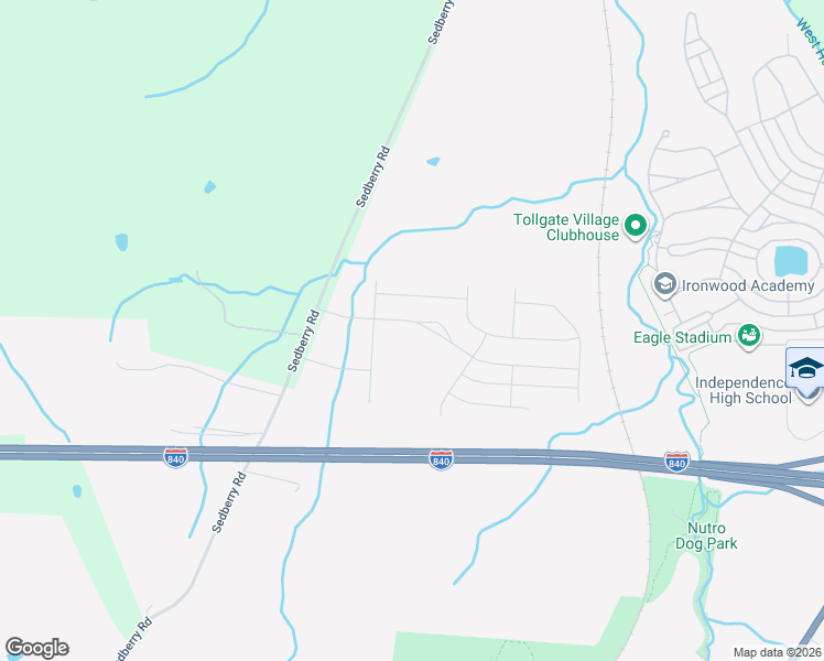 map of restaurants, bars, coffee shops, grocery stores, and more near 1824 Sedberry Road in Franklin