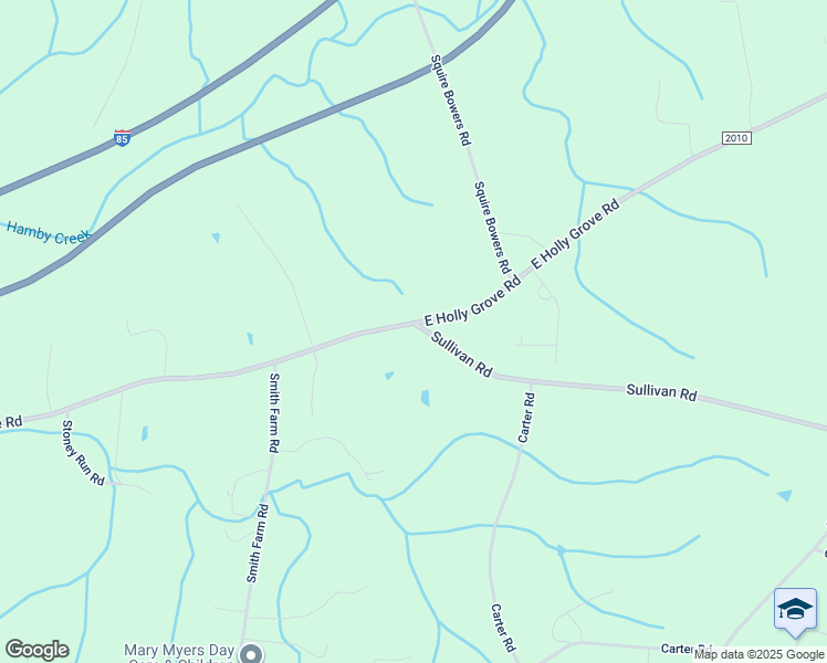 map of restaurants, bars, coffee shops, grocery stores, and more near 5570 East Holly Grove Road in Thomasville