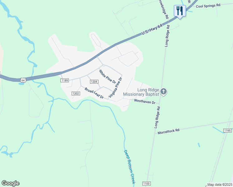 map of restaurants, bars, coffee shops, grocery stores, and more near 112 Virginia Pine Drive in Plymouth