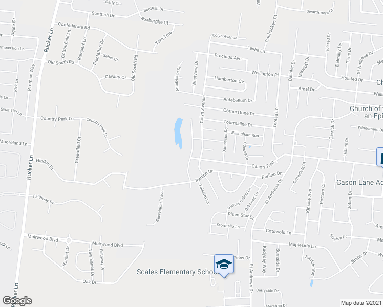 map of restaurants, bars, coffee shops, grocery stores, and more near 1722 Alysheba Run in Murfreesboro