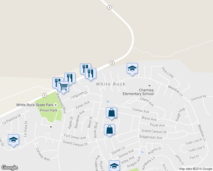 map of restaurants, bars, coffee shops, grocery stores, and more near in White Rock